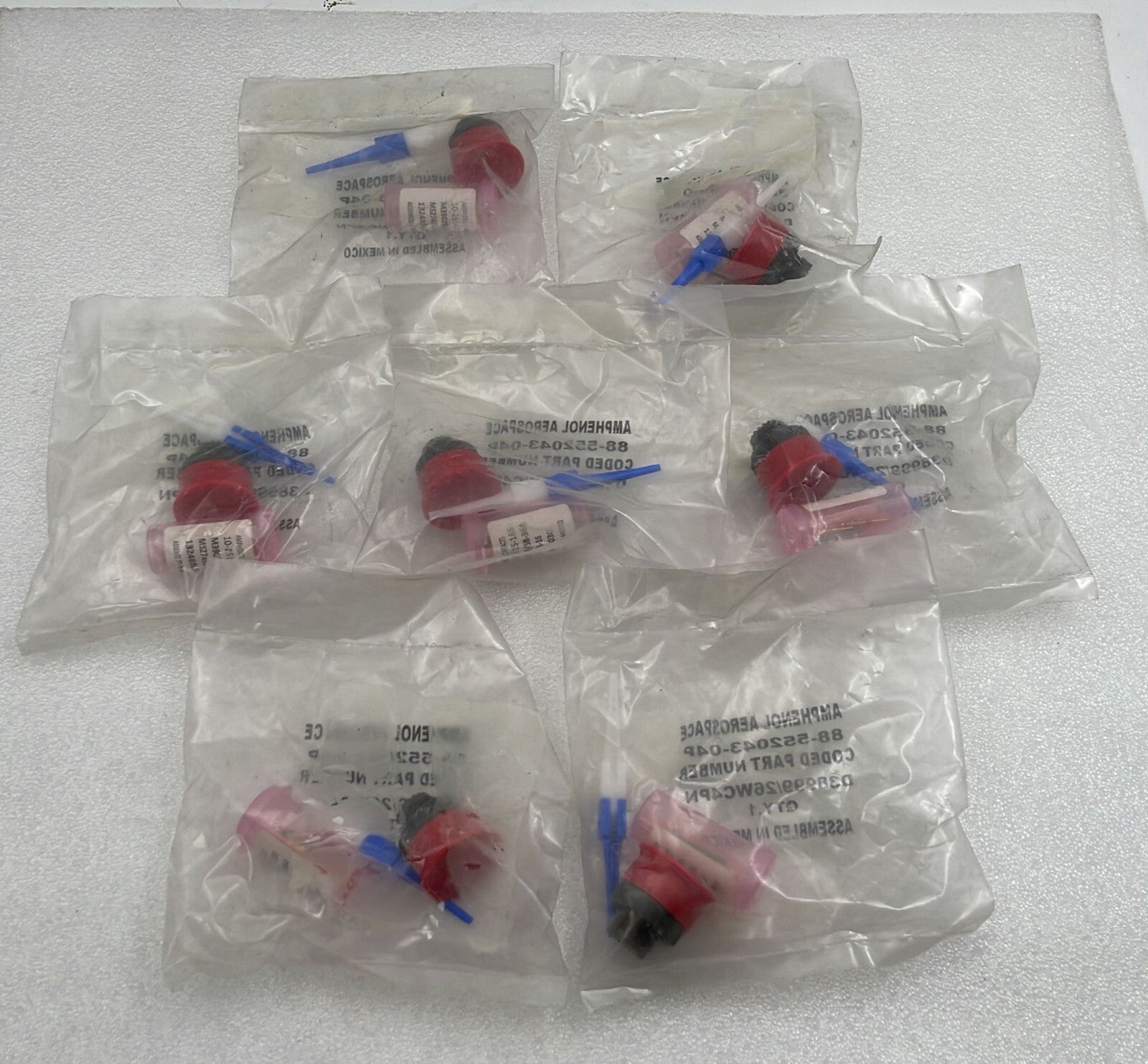 [LOT 7 PCS] Amphenol D38999/26WC4PN Circular MIL Spec Connector