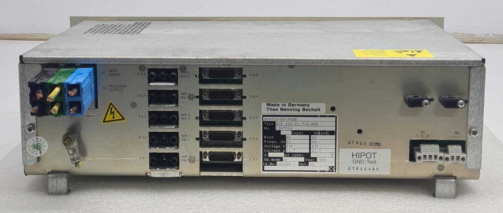 Benning STATIC BY-PASS 5000VA EUE 230/21,7/2-48E Network Inverter 120068.1