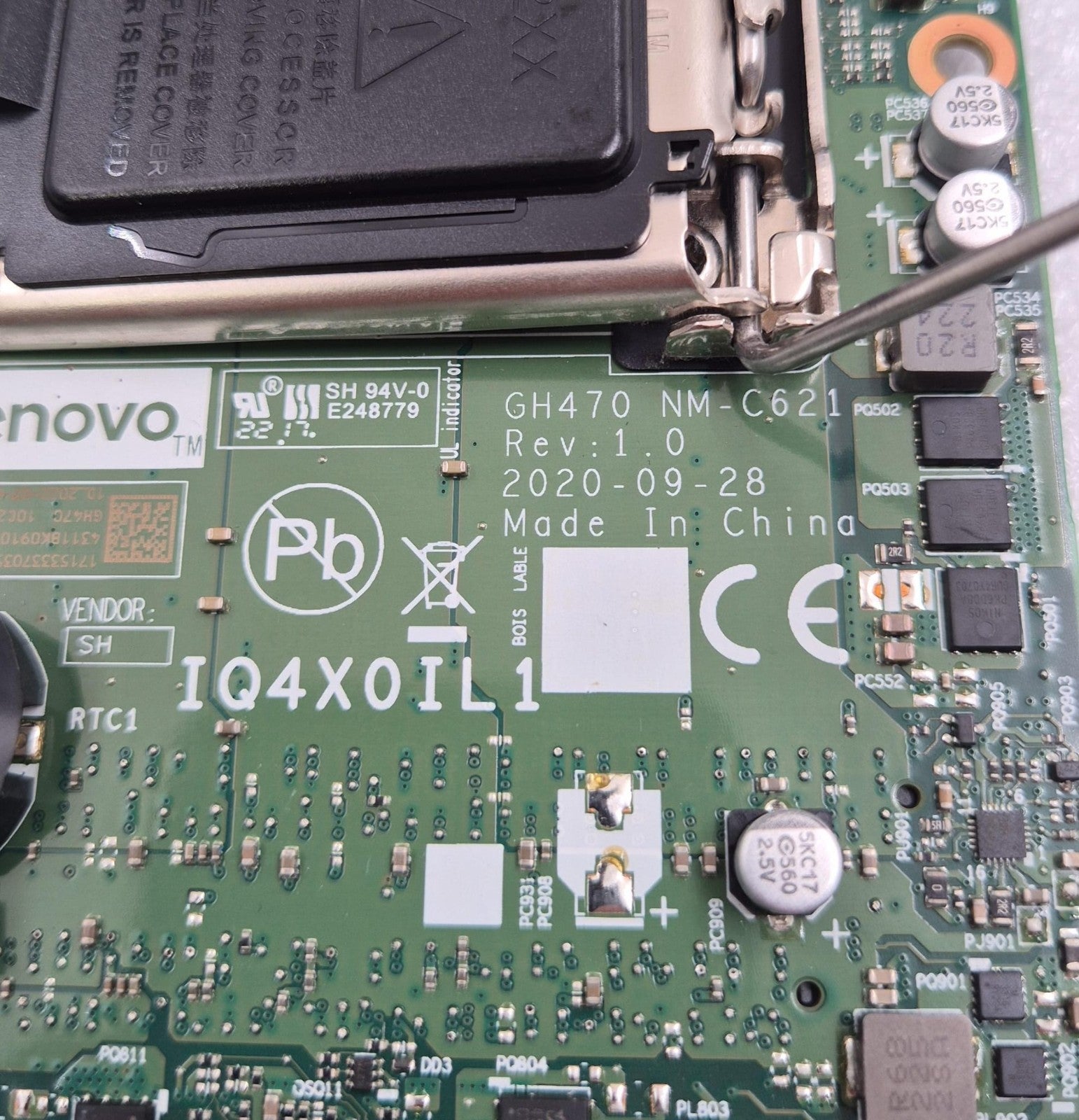 LENOVO ThinkCentre Desktop Motherboard MB H470 GH470 NM-C621 IQ4X0IL1 5B20U54379