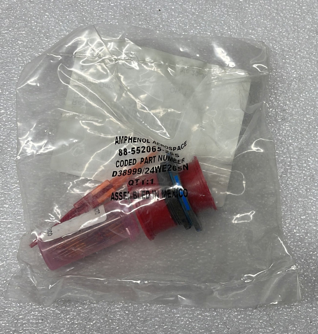 [LOT 6] NEW - Amphenol D38999/24WE26SN Circular MIL Spec Connector 88-552065-26S