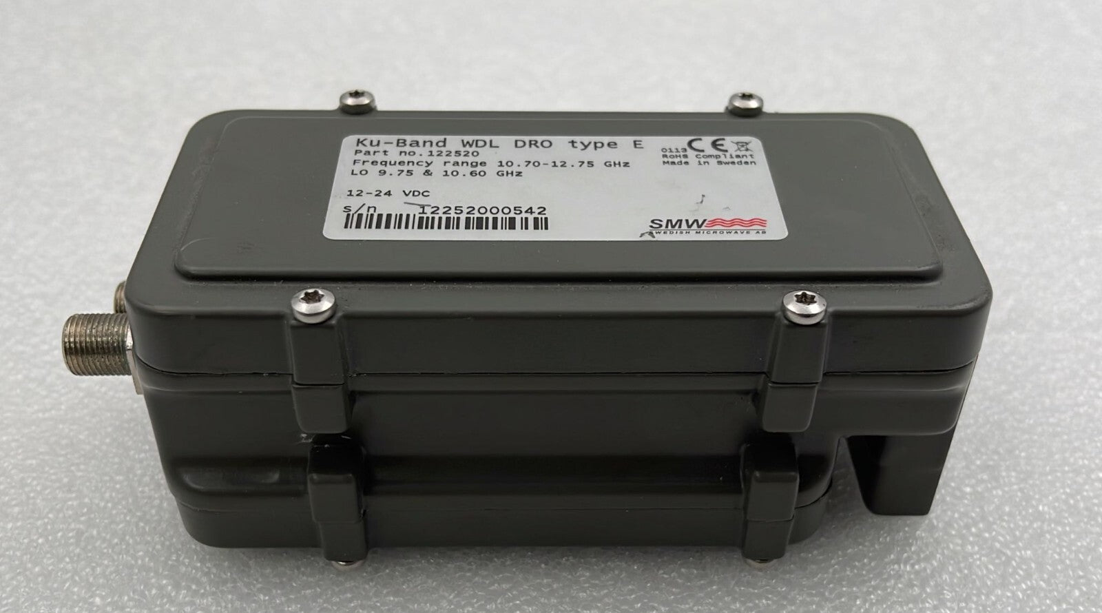 SMW Microwave Ku-band DRO oscillator module 122520 RF signal generator