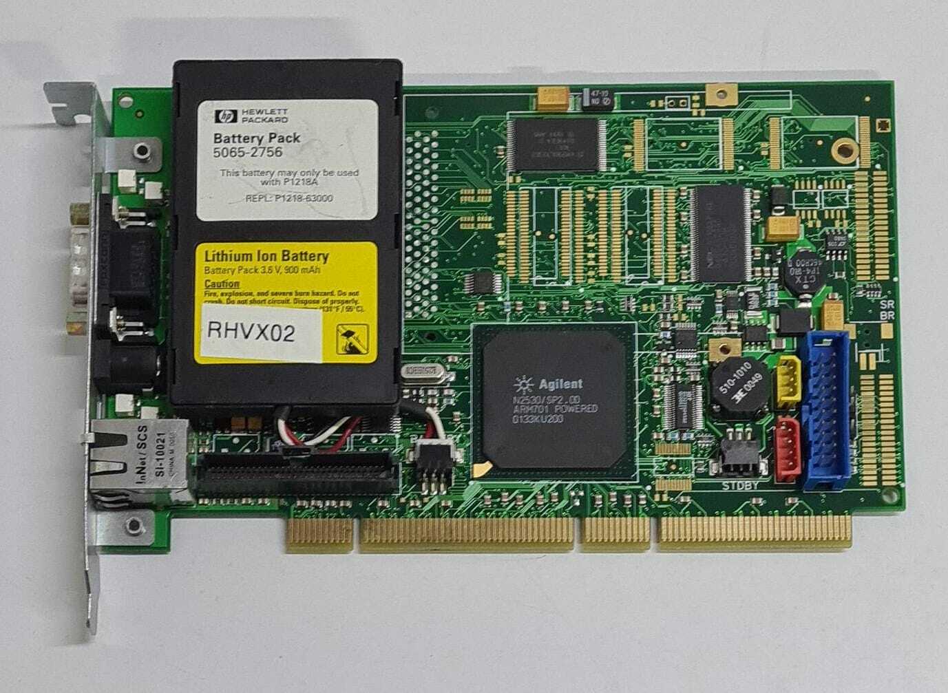 HP Agilent P1218-60002 PCI-X Remote Control Card W/ Battery Pack 5065-2756