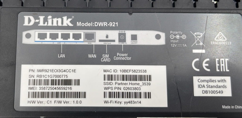 D-Link DWR-921 Multi WAN Wireless
