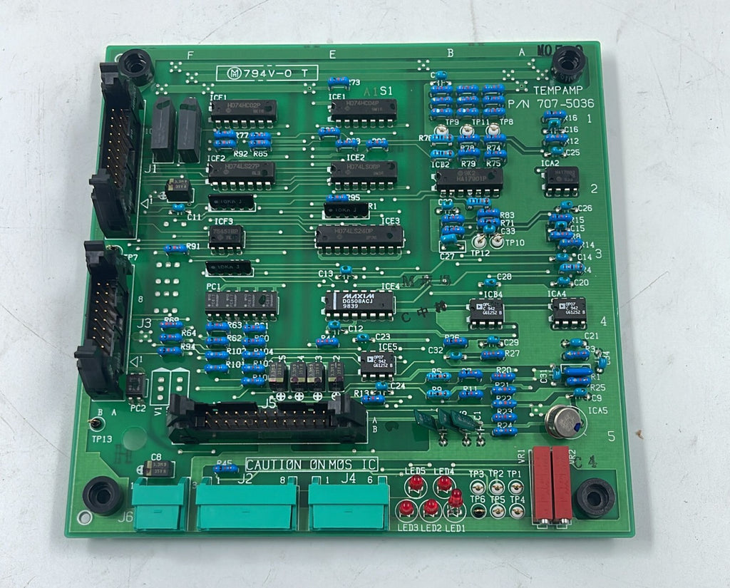 HITACHI TEMP AMP PCB P/N 707-5036 Motherboard for CHEMISTRY ANALYZER