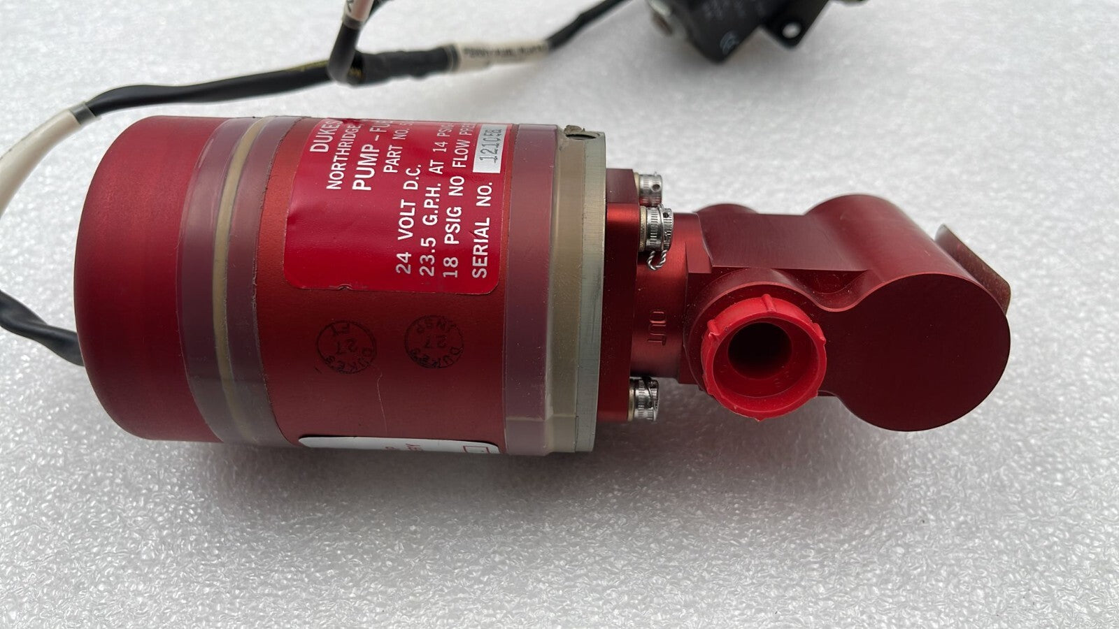 DUKES 5100-00-9 Pump Fuel Boost W/ Parker KT10 Solenoid Coil