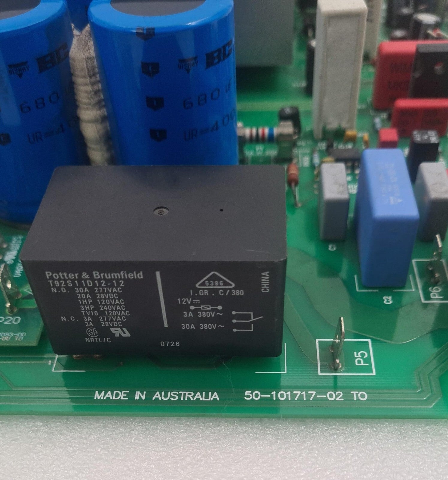 Varian Board ASSY 02-101717-00 50-101717-02 W/ Heat Sink Cooler