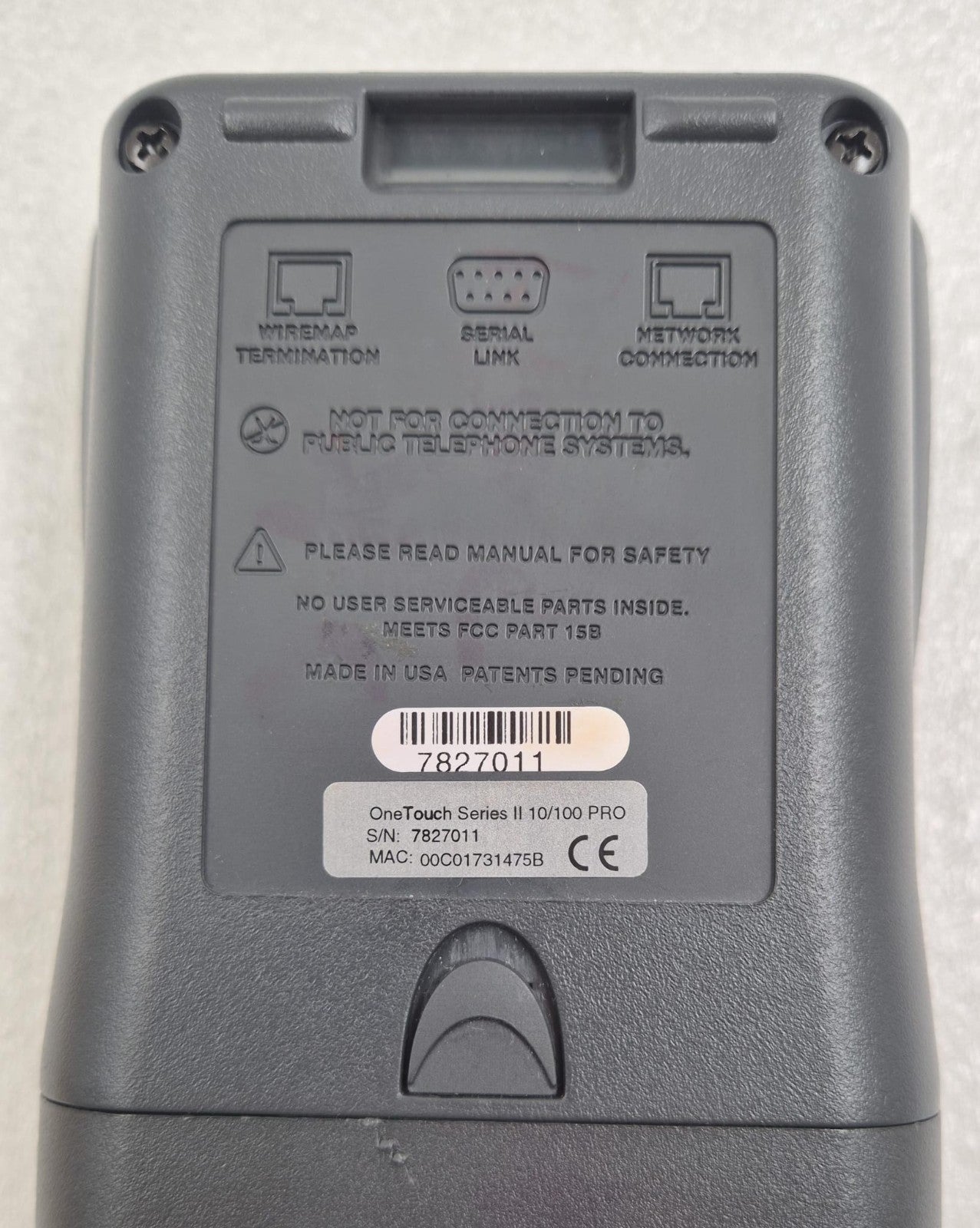 Fluke OneTouch Series II 2 Network Assistant **FOR PARTS**