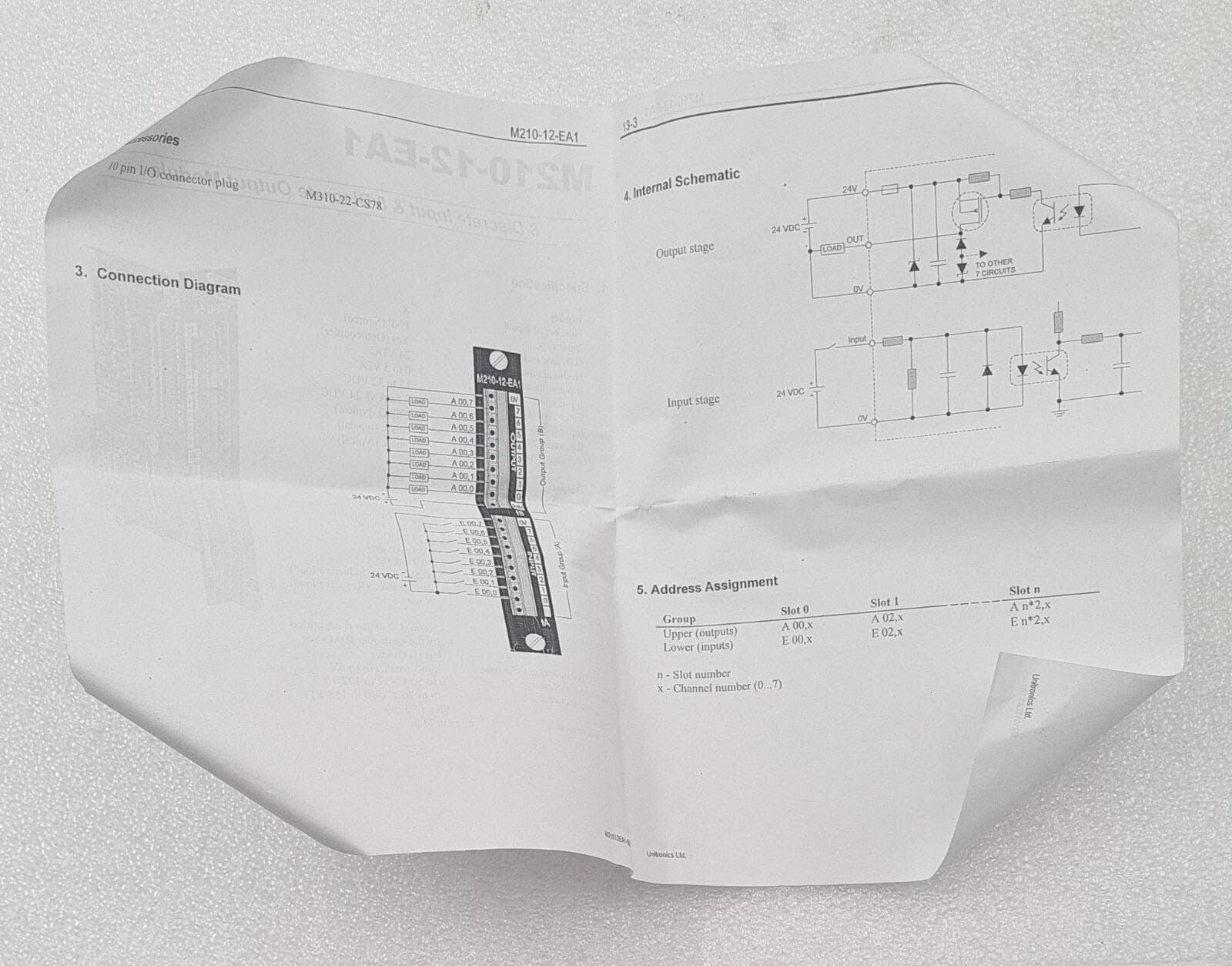 NEW - UNITRONICS M210-12-EA1 Slot Board M210-EA Communication Module