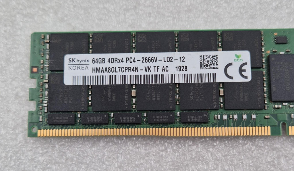 SK Hynix 64GB 4DRx4 PC4-2666V HMAA8GL7CPR4N-VK Server Memory RAM HPE 840759-091