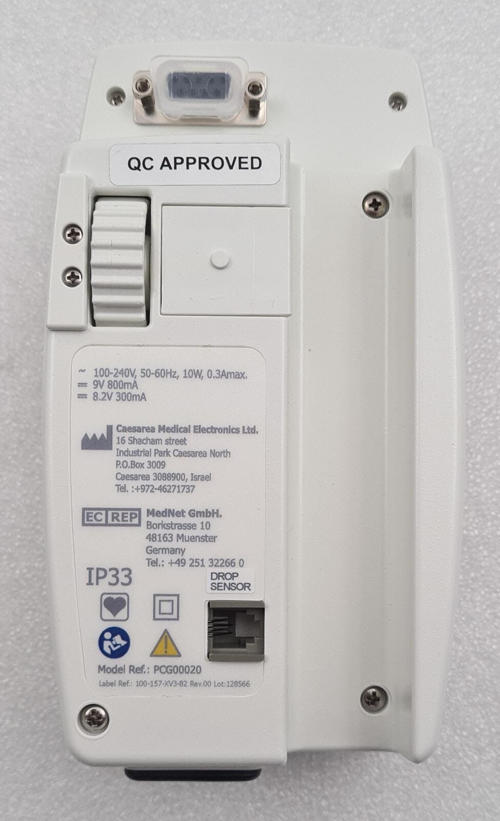 *NEW* MedNet CME Caesarea BodyGuard 323 999-603EN Infusion PUMP & CHARGER KIT