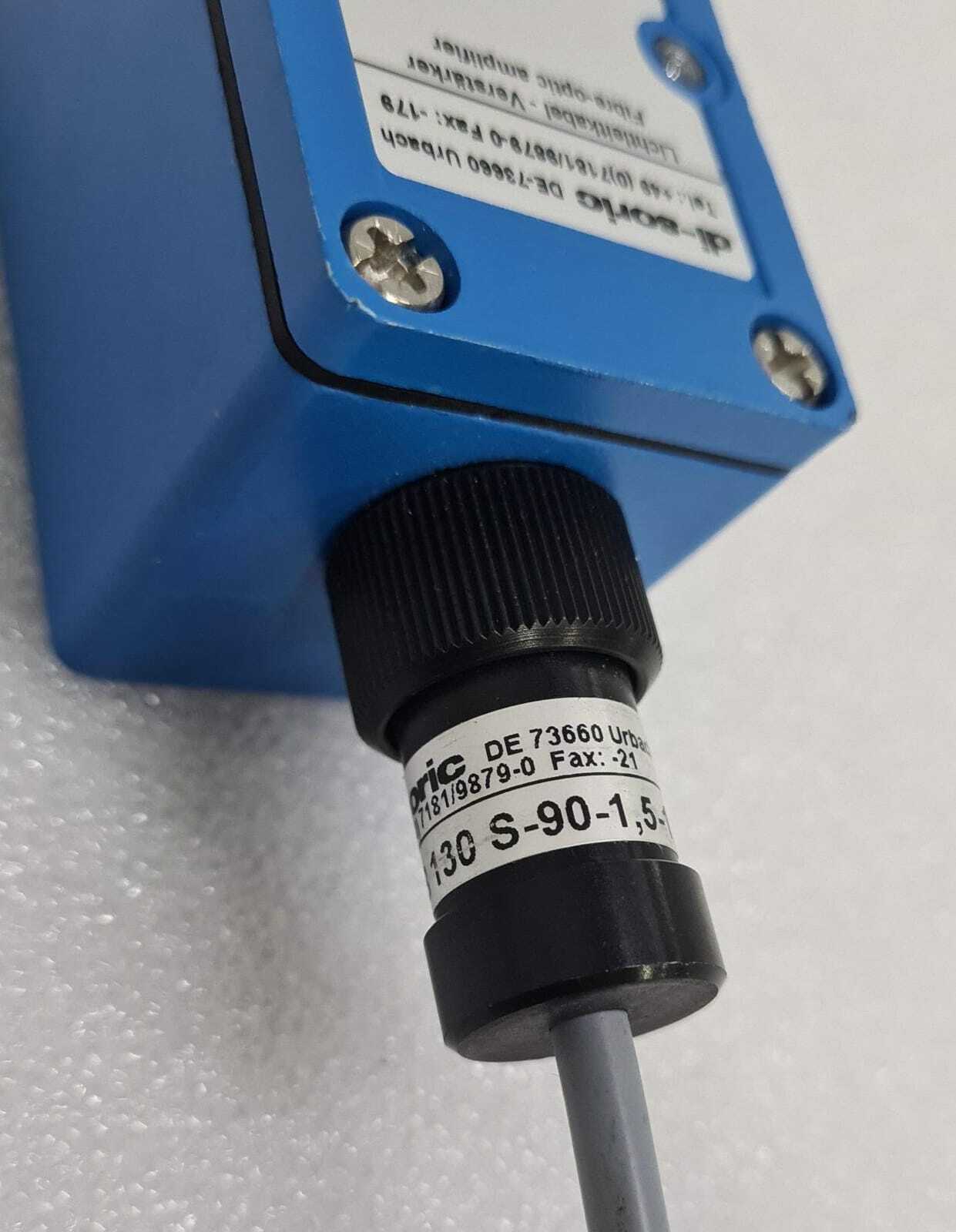 di-soric OLV 41 P3K-IBS AMPLIFIER W/ WRB 130 S-90-1,5-1,0 FIBER OPTIC