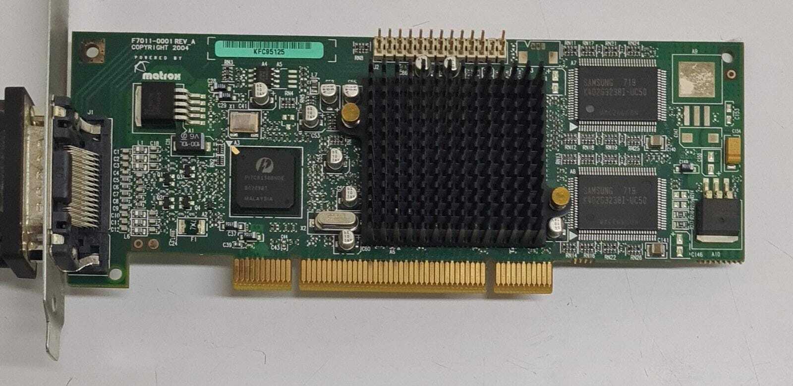 Matrox G550 F7011-0001 Low-Profile 32MB PCI Dual Video G55MDDAP32DBF & F15941-00