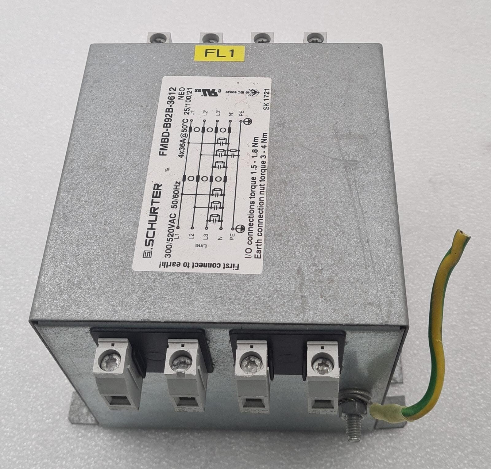 SCHURTER FMBD-B92B-3612 Power Line Filter anti-interference