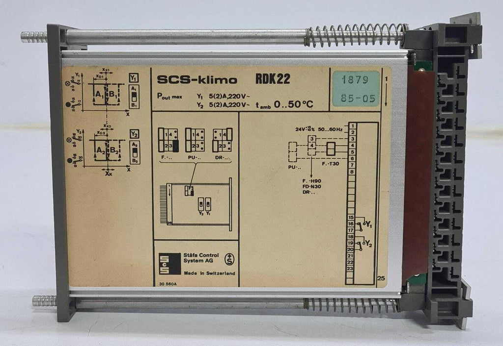 SCS-klimo Stafa Control System AG Board RDK22 - FOR PARTS
