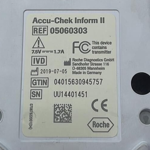 Roche Accu-Chek Inform II Cobas Glucose Meter 05060303 Monitor