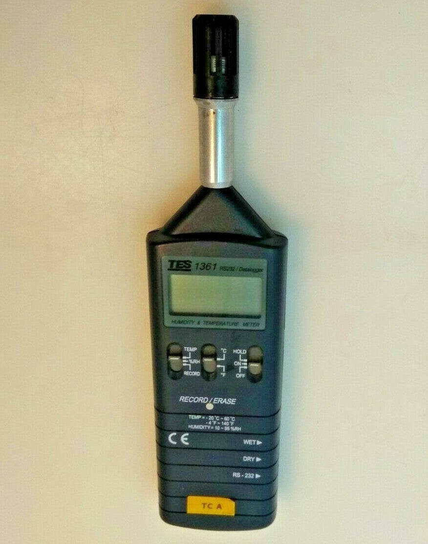 Tes 1361 Digital Datalogging Humidity Temperature Meter