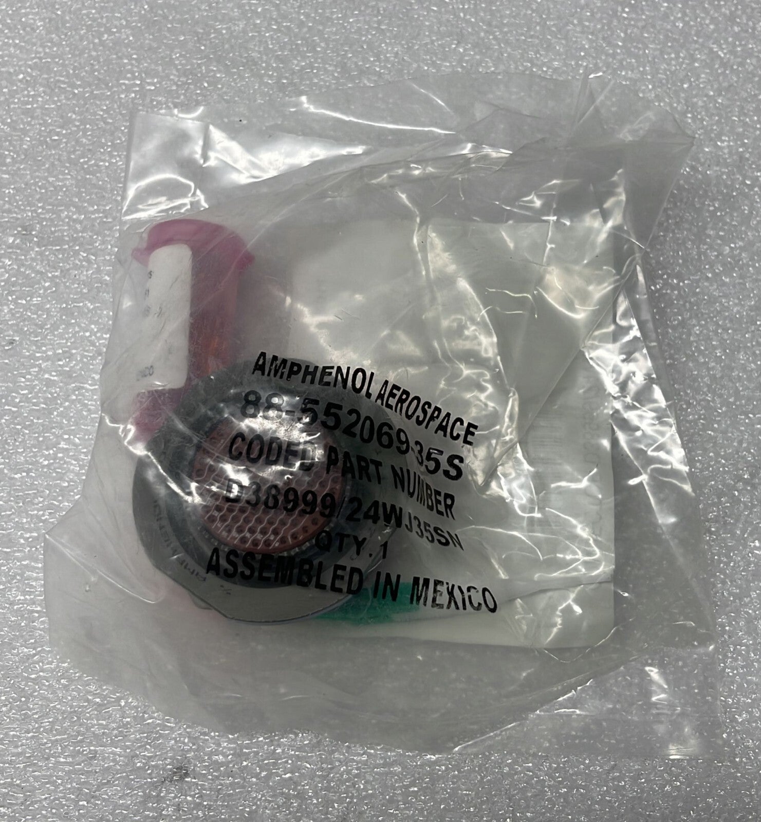 [LOT OF 6] NEW SEALED- AMPHENOLD38999/24WJ35SN Circular MIL Spec Connector