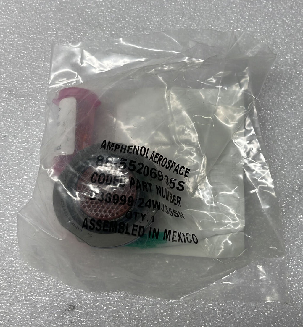 [LOT OF 6] NEW SEALED- AMPHENOLD38999/24WJ35SN Circular MIL Spec Connector