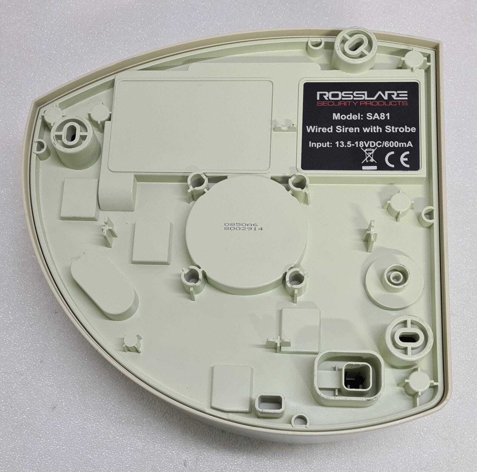 ROSSLARE Security Products SA81 Wired Siren With Strobe
