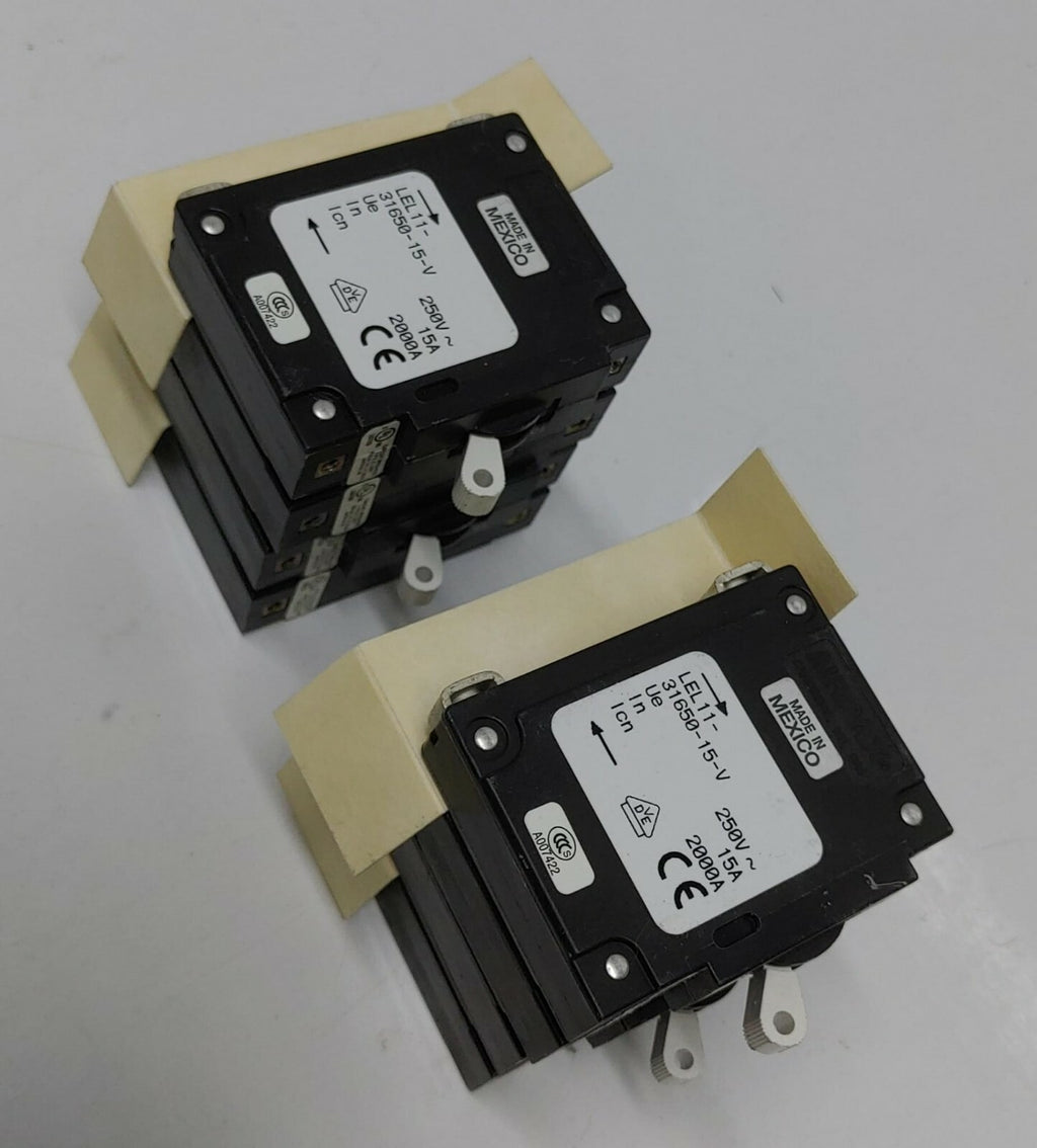 Airpax SP Circuit Breaker LEL11-31650-15-V 250V LINE 0507 [LOT OF 4]