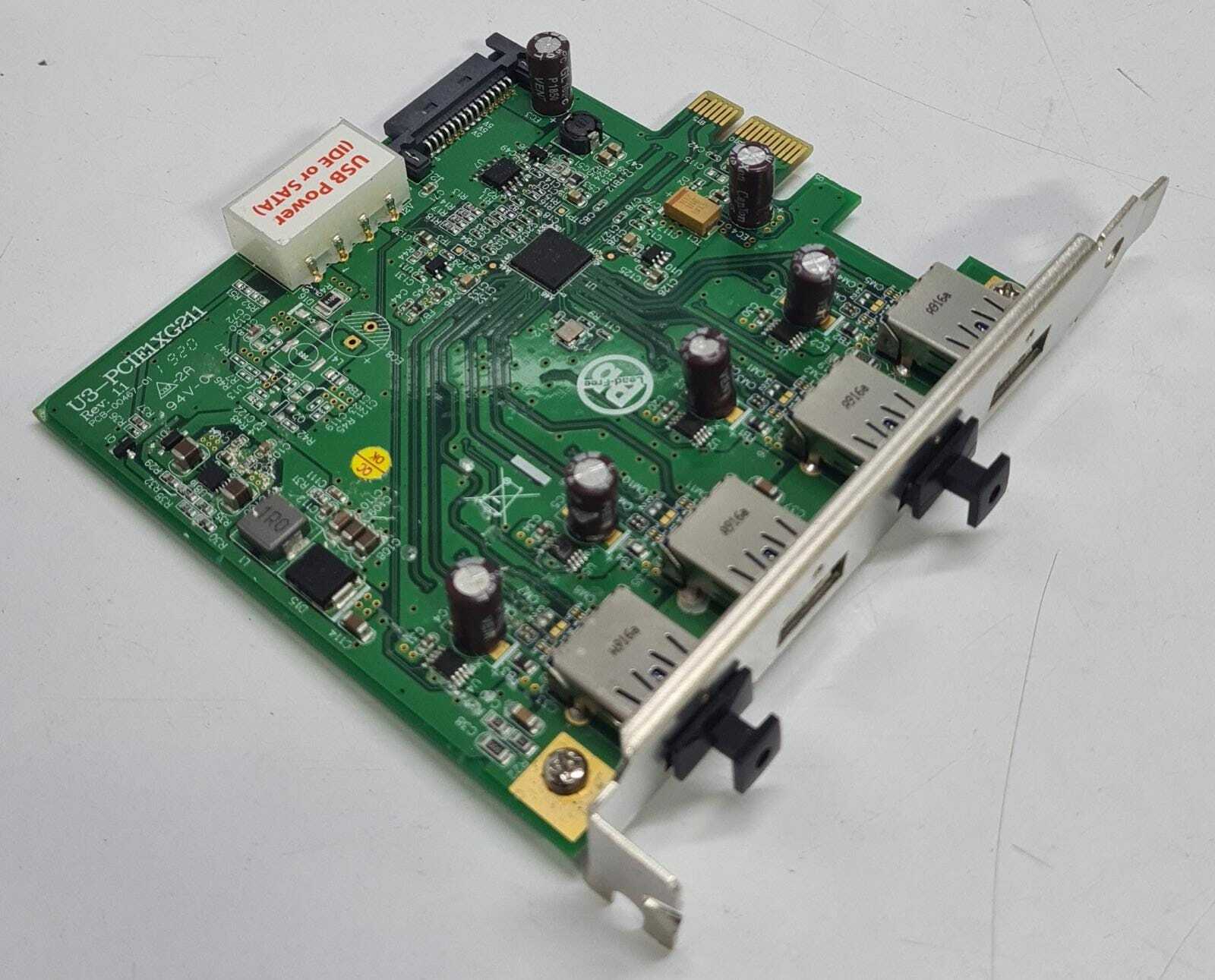 DELOCK U3-PCIE1XG211- 13 Rev: 1.1 PCB-00467-01 4-Port USB to PCIE Card