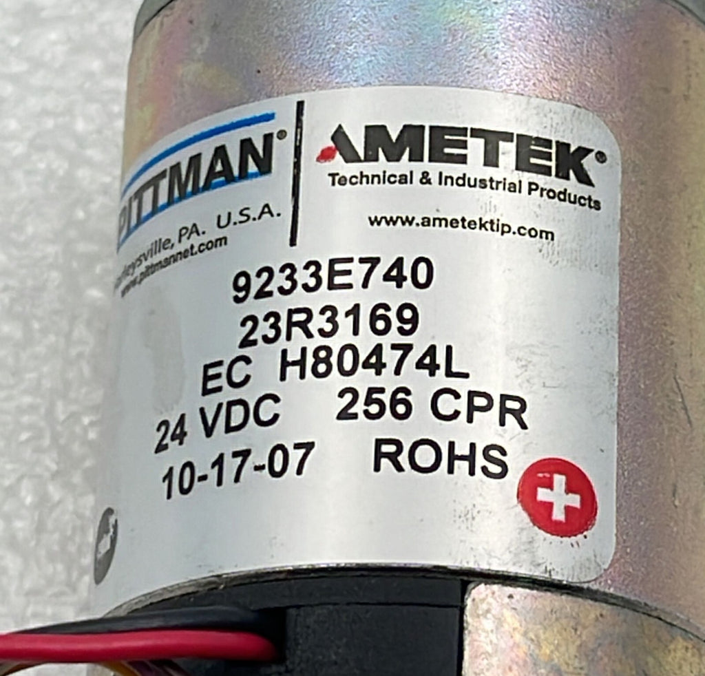 [LOT OF 2] Pittman Ametek 9233E740 Motor 23R3169 EC H80474L 24VDC 256 CPR