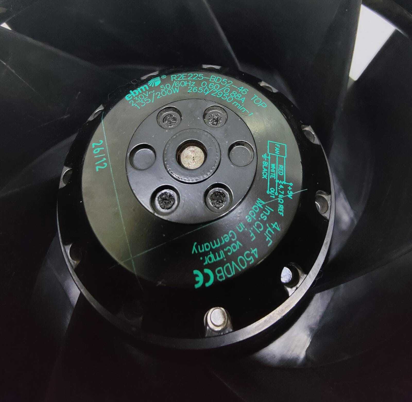 Ebmpapst R2E225-BD52-46 TOP Centrifugal Fan 230V 0.60/0.88A Inverter Cooling Fan