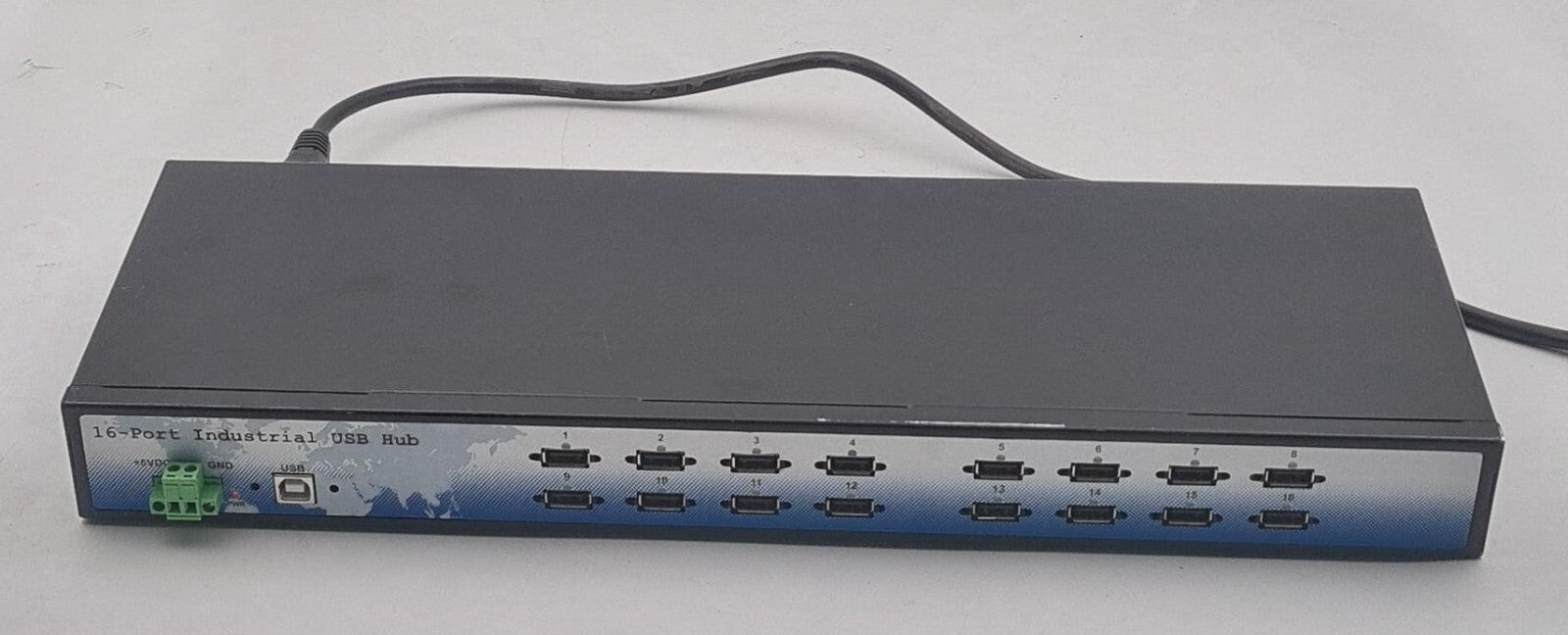 Coolgear 16-Port Industrial USB Hub W/ Rack Mount