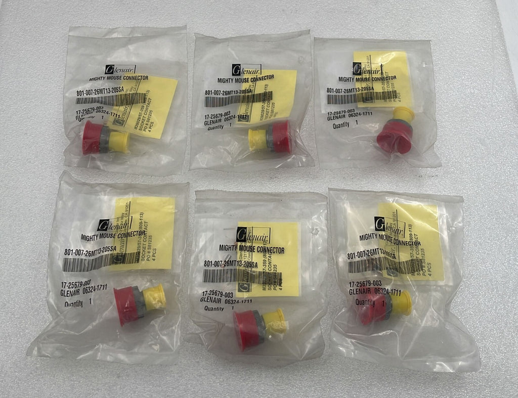 [LOT 6 PCS] Glenair 801-007-26MT13-205SA Mighty Mouse Connector