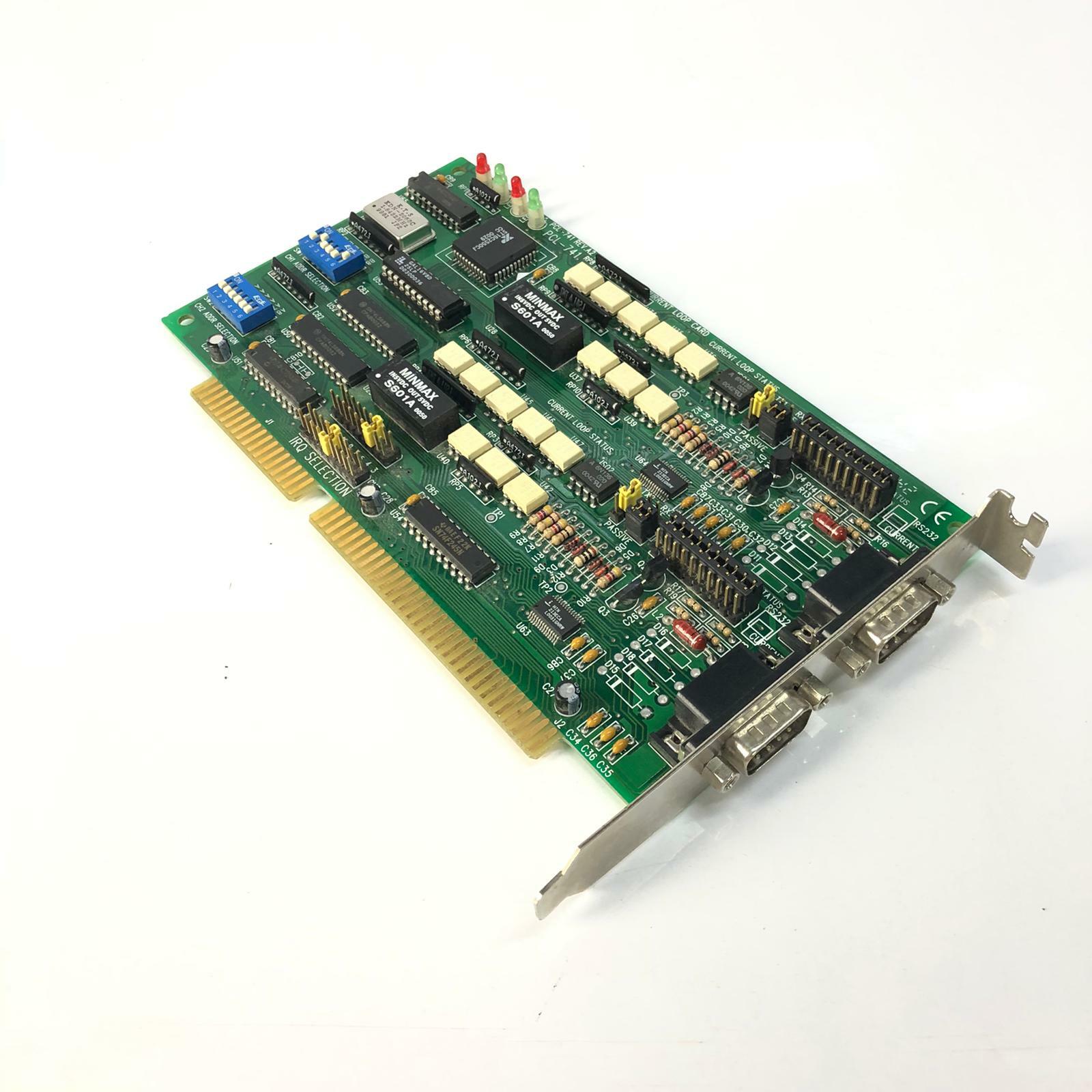 Advantech PCL-741 Rev a2 Isolated Rs232 Current Loop 2 port Communication Card