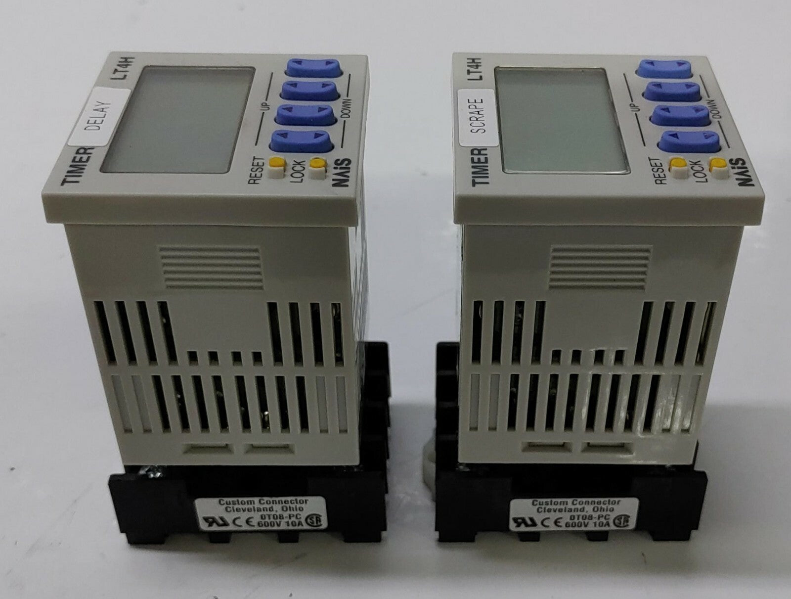 [LOT OF 2] NAIS LT4H-L DIGITAL TIMER ATL1130 LT4HL8-AC24V