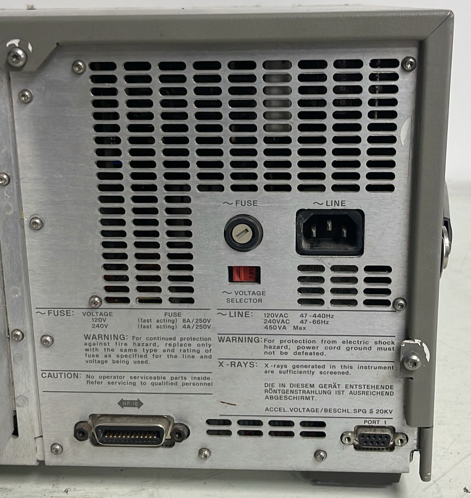 HP 3589A spectrum and network analyzer 10Hz to 150MHz for RF measurement and signal analysis