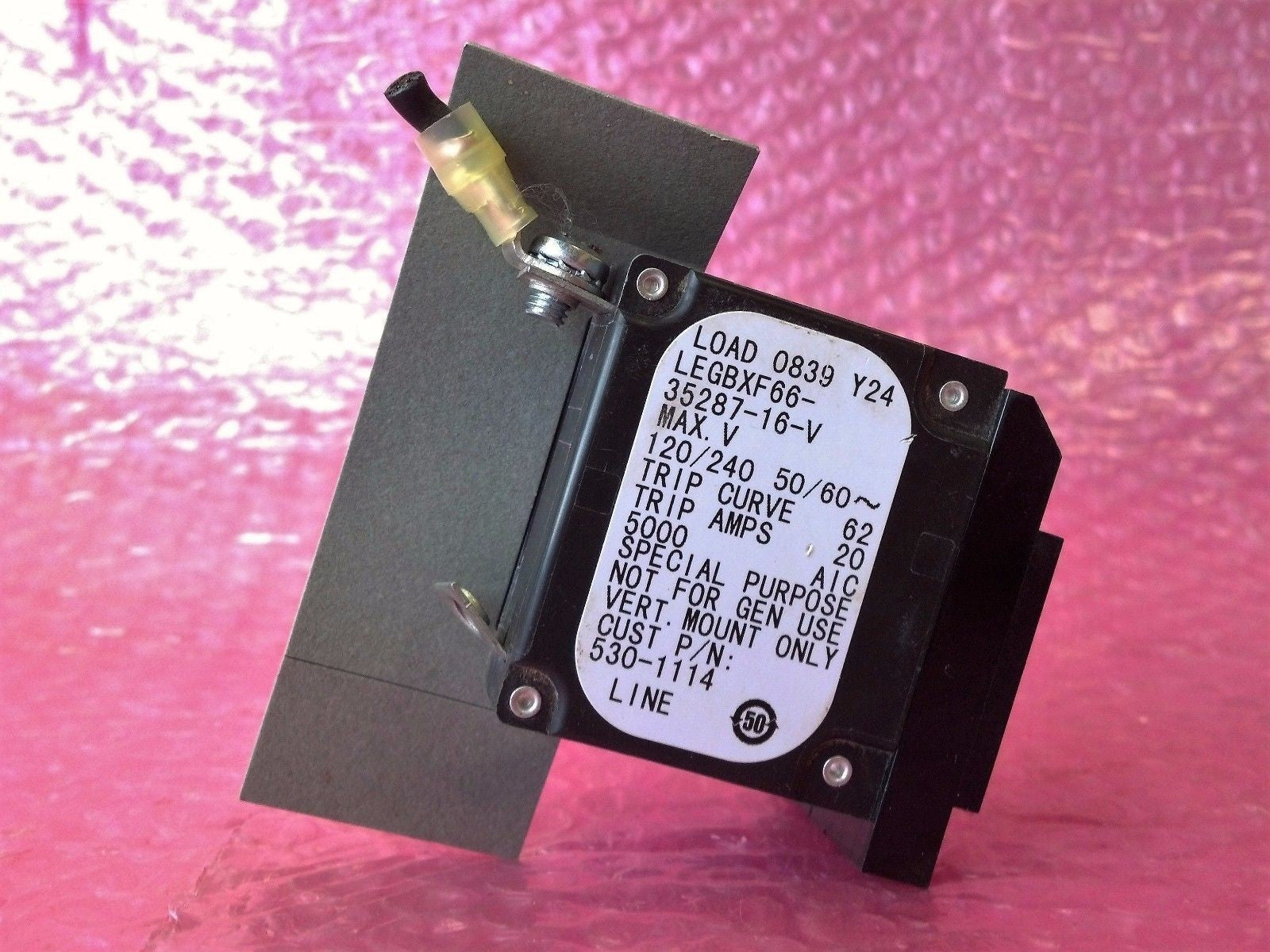 Airpax SP Circuit Breaker Legbxf66 35287 16 V 250 V Load 0838 Y 54 20 Lot Of 9