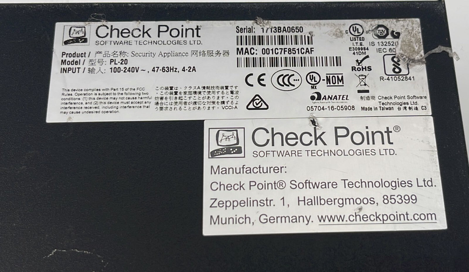 Check Point Software 5600 Series PL-20 Network security 500GB 2x8GB RAM #1