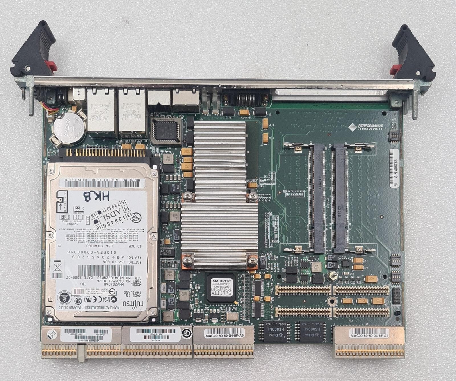 [LOT 4] *AS-IS* Performance Technologies CPC5505-B3M2H1 CompactPCI Board Module