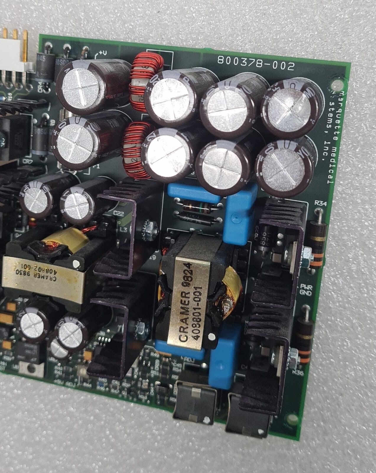 MARQUETTE ELECTRONICS 800378-002 800379-002 Power Supply Board for GE Eagle 4000