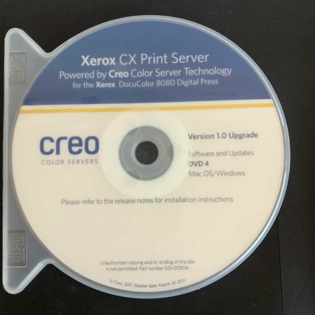 Creo Xerox CX DocuColor 8080 Test \ Reset Switch Dock 653-01813A-EN PrePress