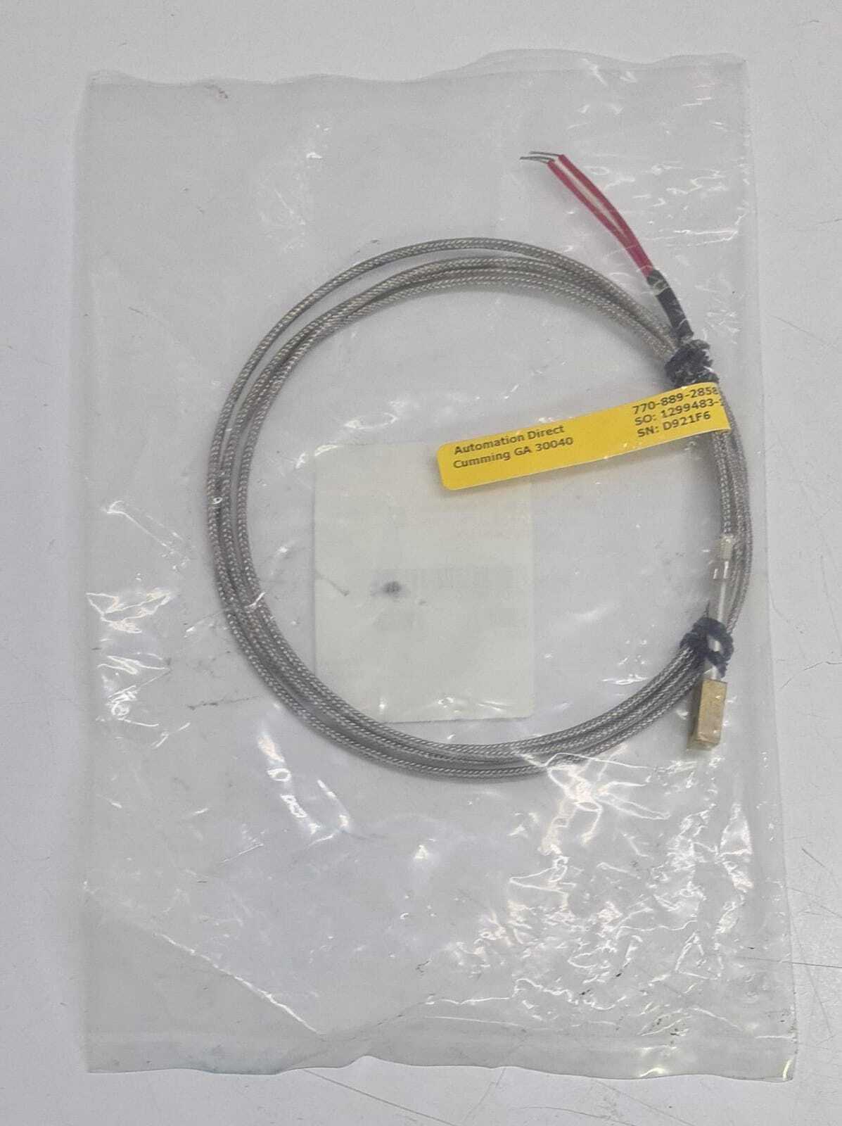 NEW - AutomationDirect ProSense RTD1-B01L06-01 3-WIRE RTD PT 316SS 6FT OVERBRAID