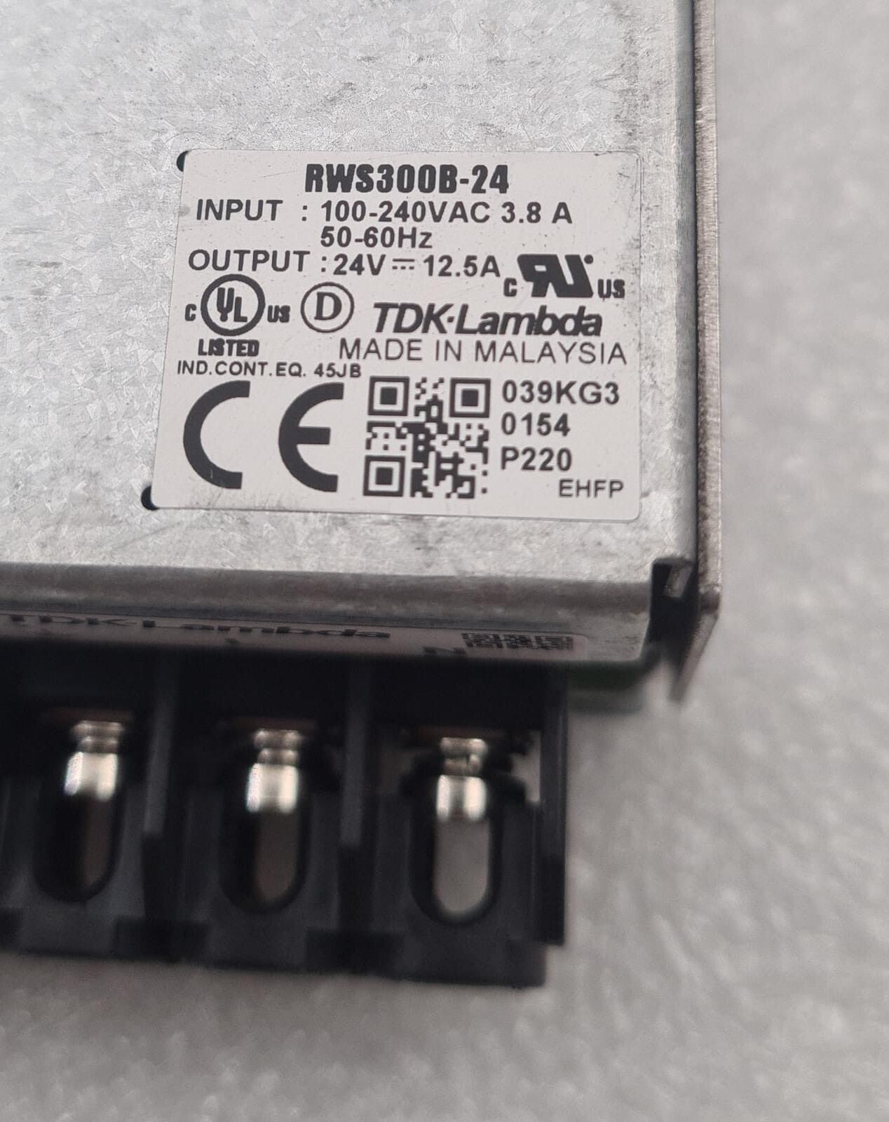 TDK-LAMBDA RWS300B-24 Power Supply 100-240VAC 24V 12.5A