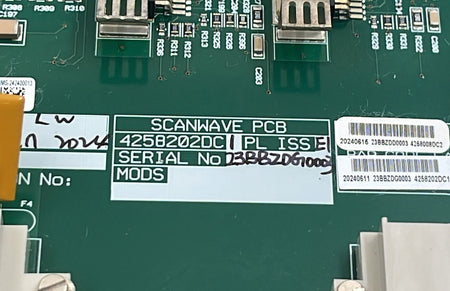 Waters 4258008DC2 board label close-up
