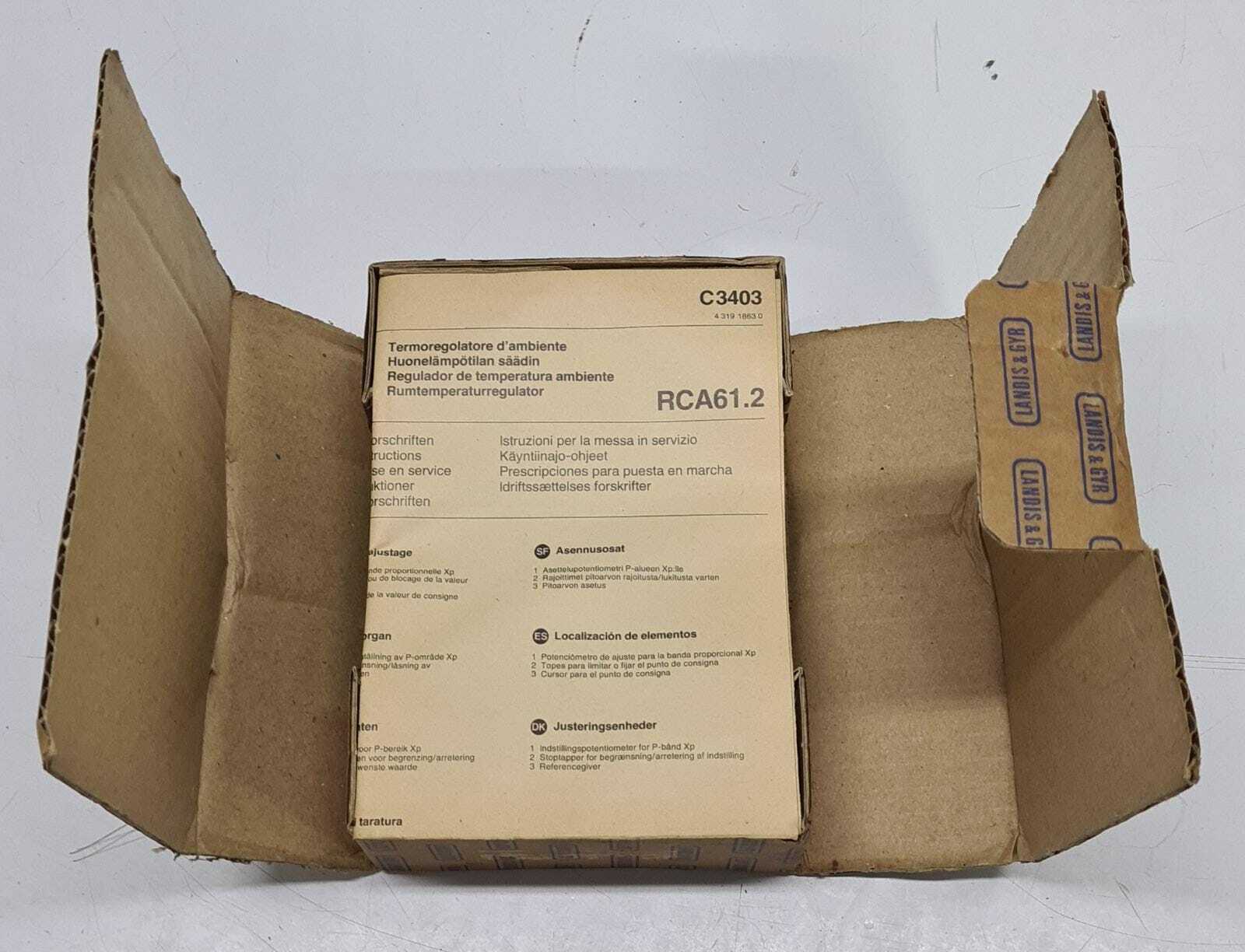 NEW - LANDIS & GYR POLYGYR RCA 61.2 Thermostat