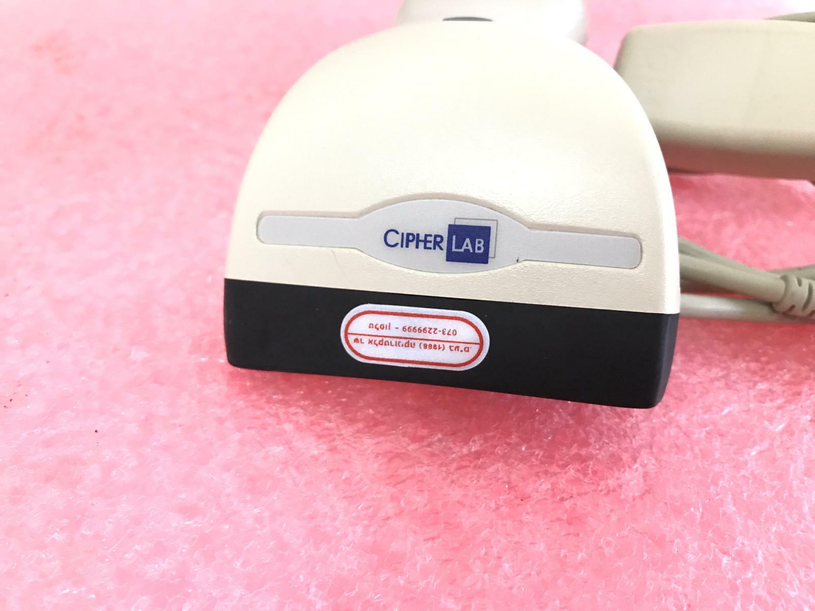 CipherLab 1000 RS232 White Handheld Barcode Scanner