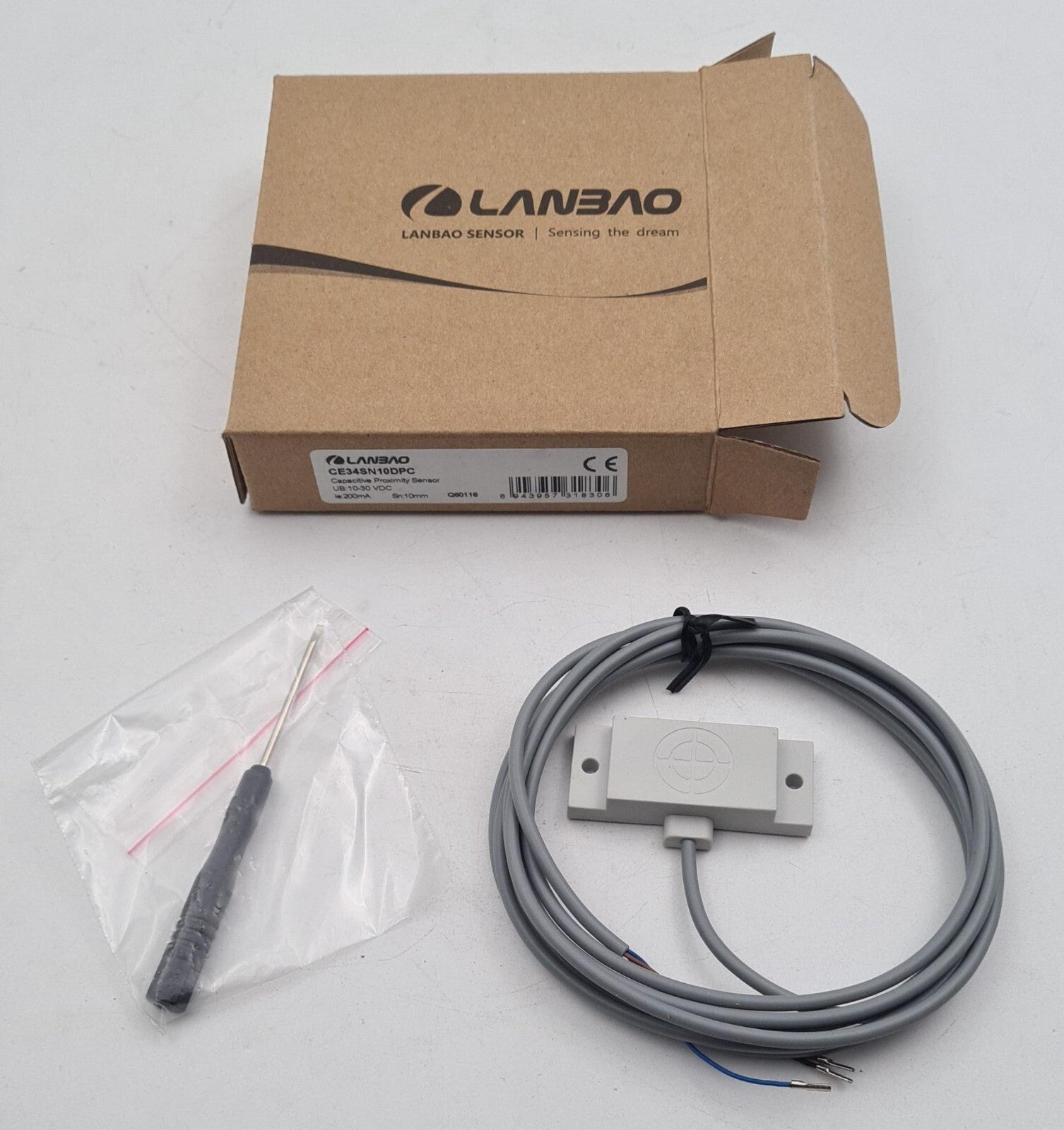 LANBAO CE34SN10DPC Capacitive Proximity Sensor Switch 10-30VDC 200mA 10mm