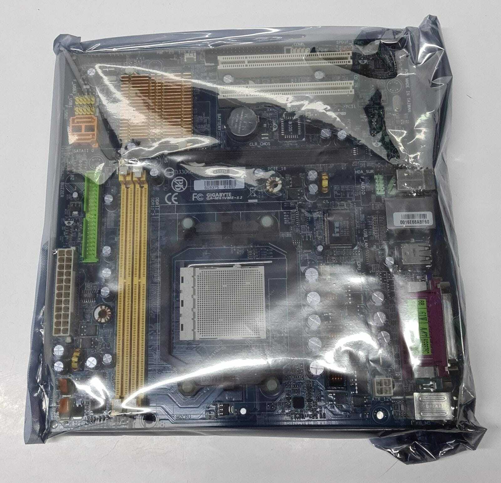 NEW BOX - Gigabyte Technology GA-M61VME-S2 AMD Socket AM2 Motherboard