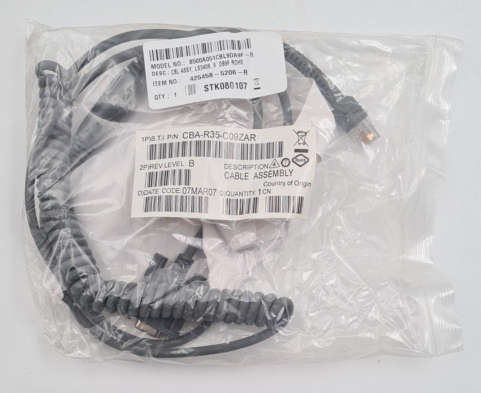 NEW - LXE Symbol Handheld Barcode Scanner LS3408-ER20105R W/ USB Cable KIT SET