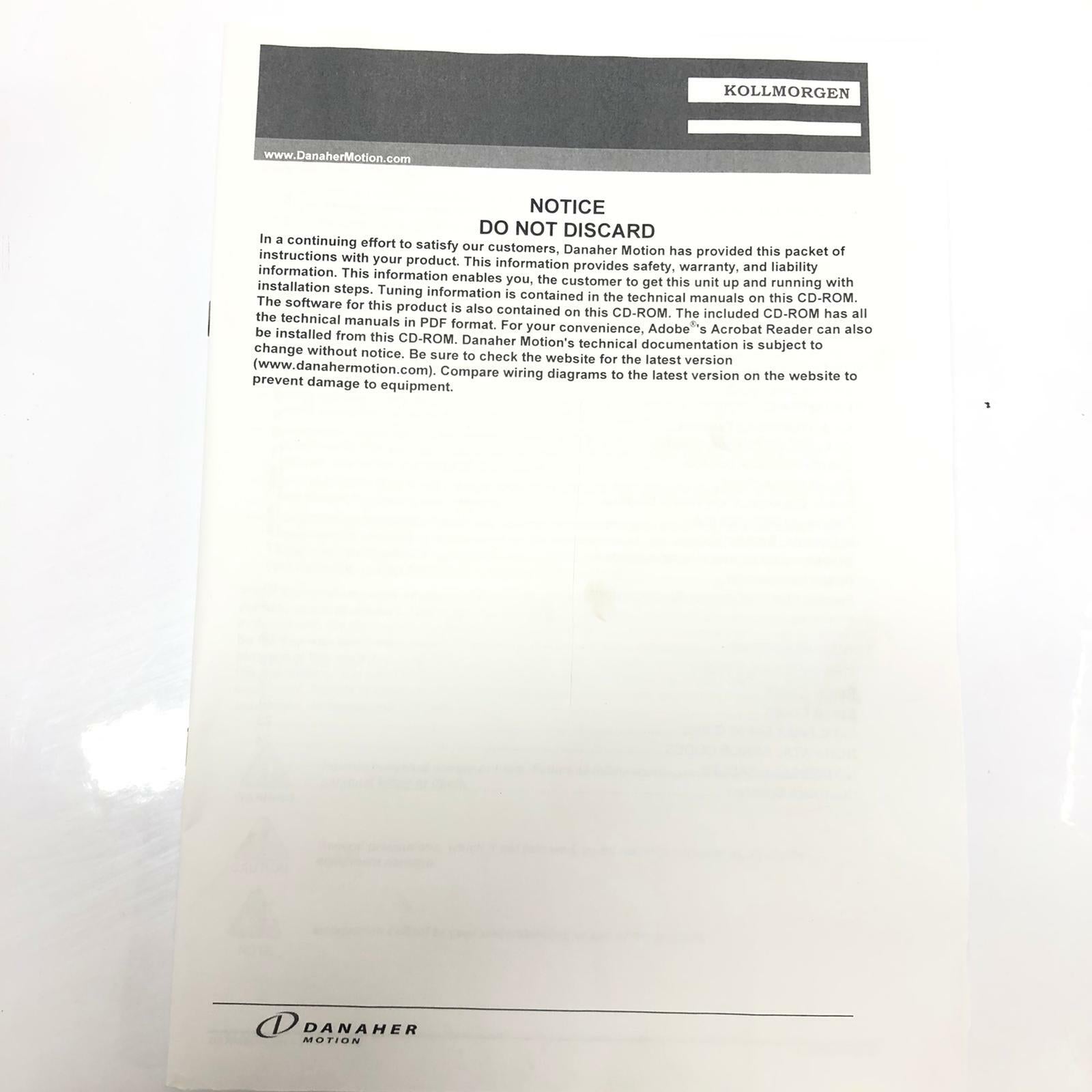 NEW - Kollmorgen Servostar CR06261 PRD-0030000I-41 Servo Drive