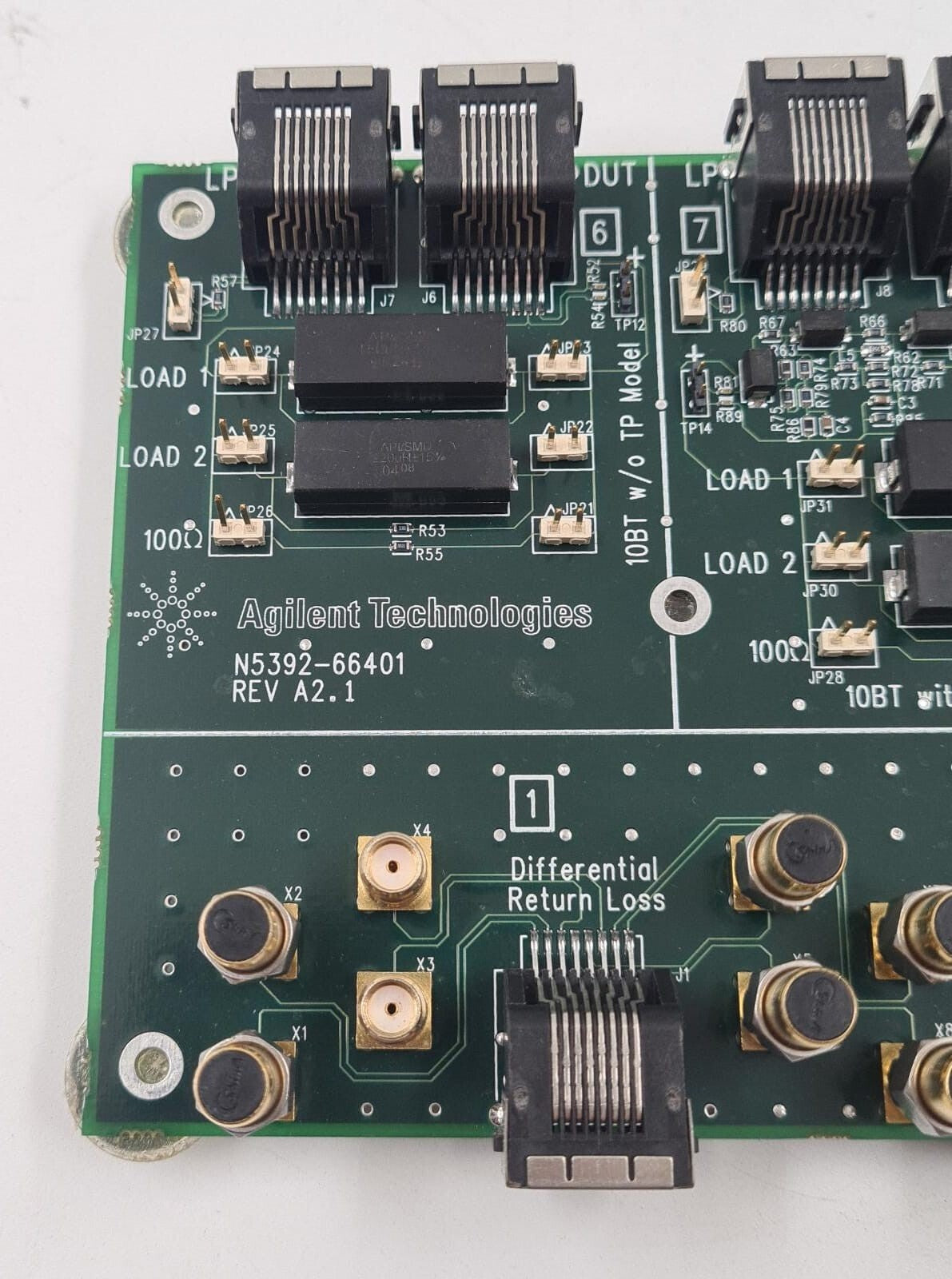 Agilent Technologies N5392-66401 REV A2.1 PCB Control Board Test Fixture Card