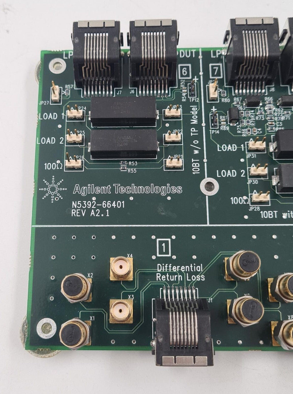 Agilent Technologies N5392-66401 REV A2.1 PCB Control Board Test Fixture Card