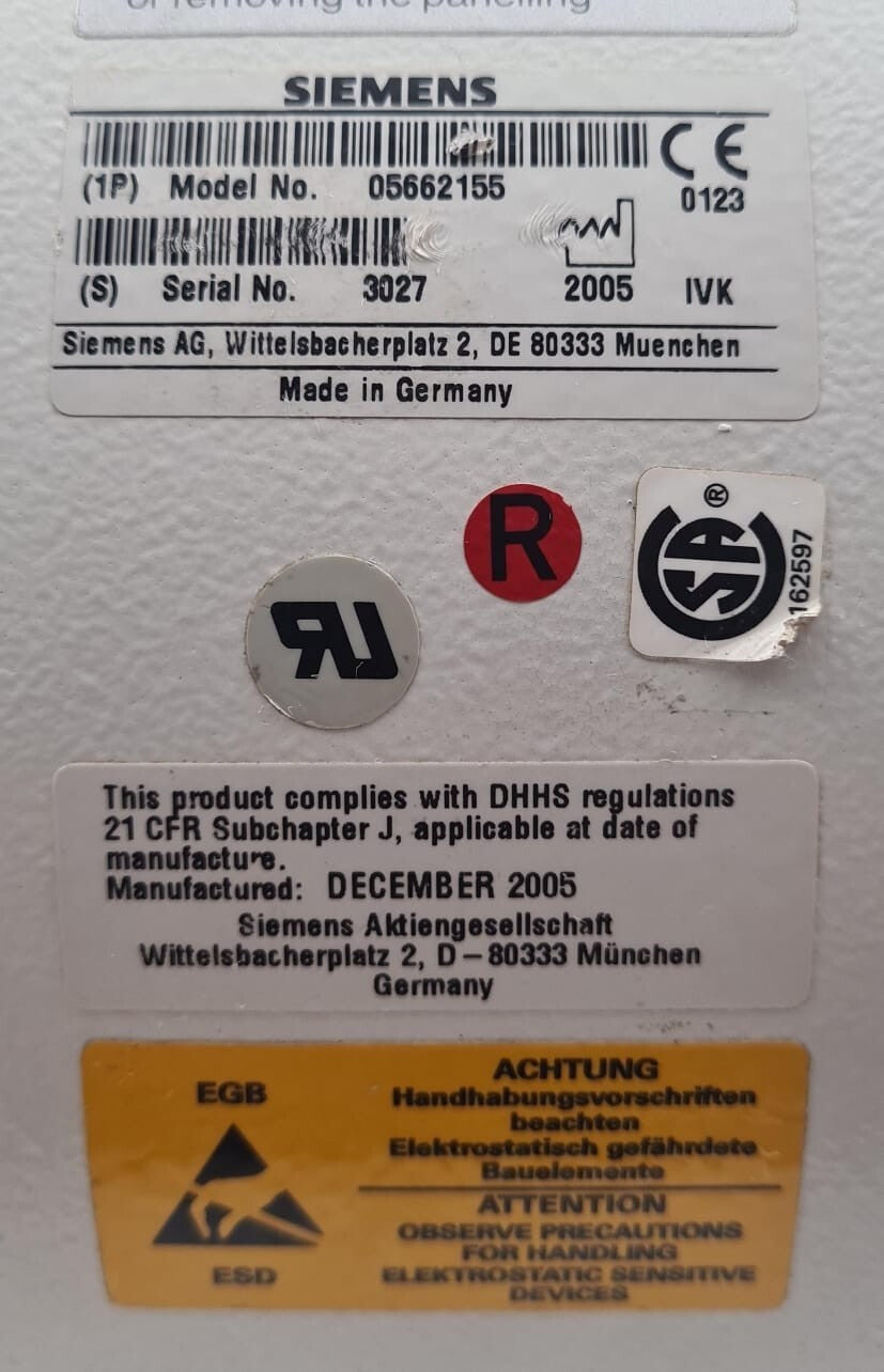 SIEMENS AXIOM ARTIS Collimator Card 05662155 / 1192447 G2159 for GE **AS-IS**