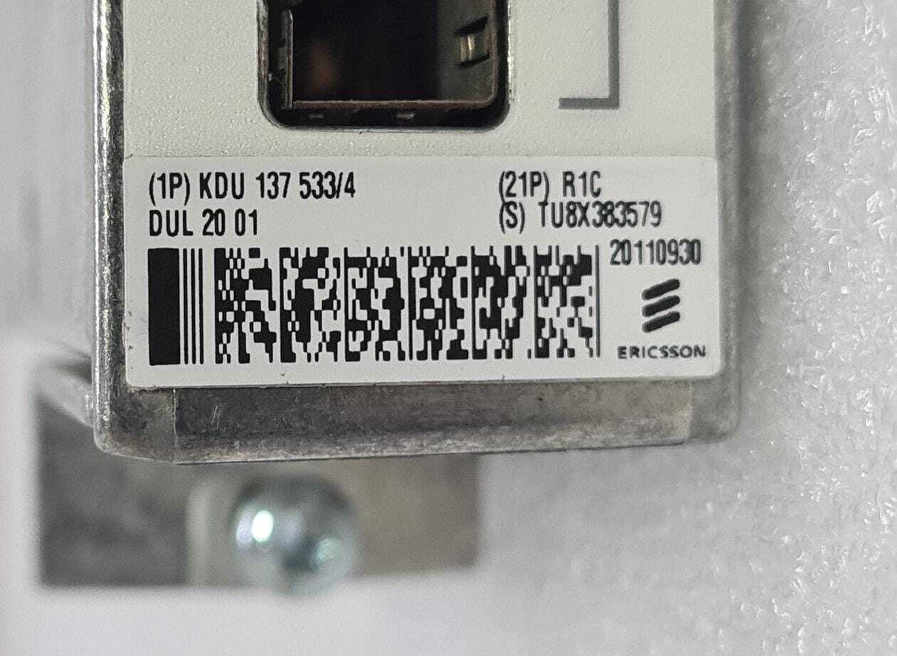 Ericsson KDU 137 533/4 DUL 20 01 R1C LTE Baseband Digital Unit for RBS